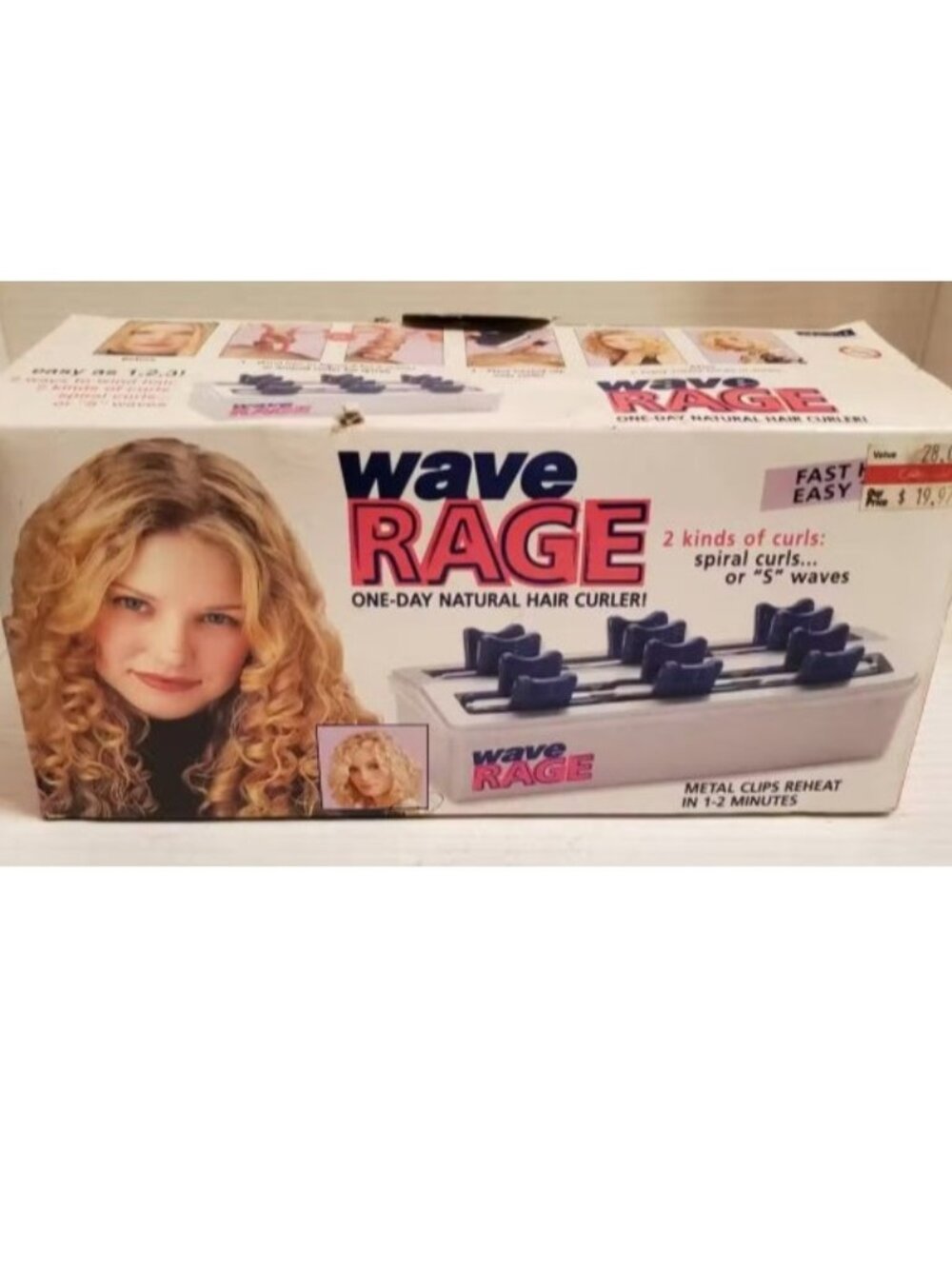 Wave Rage Natural Hair Curler Spiral Curls Waves DC300 Pageant Hot Rollers